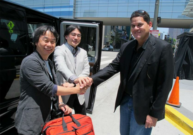 Nintendo E3 2012 Shigeru Miyamoto Satoru Iwata Reggie Fils-Aime 