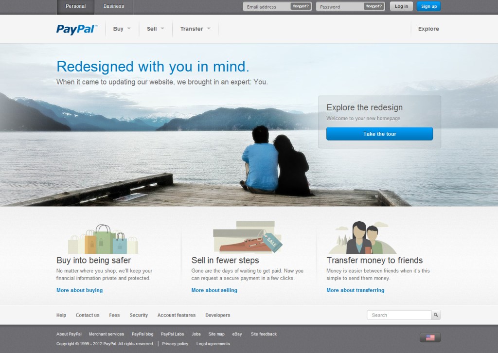 PayPal redesign
