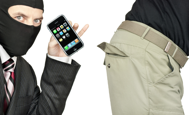 Bad guy steals phone