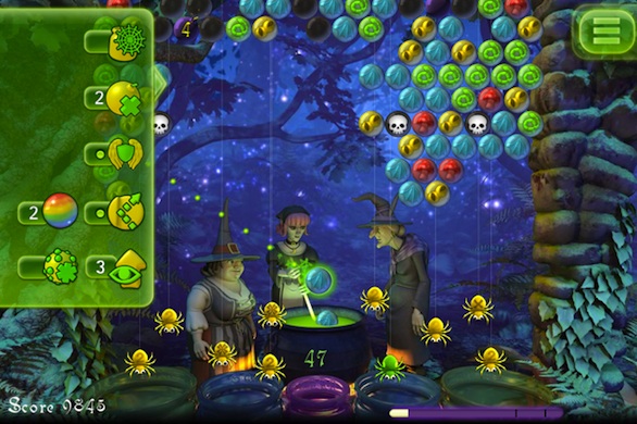 Bubble Witch Saga mobile screen