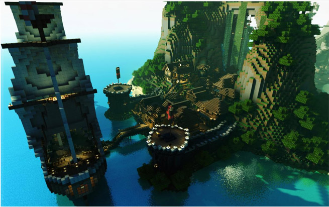 Pirate Island in Minecraft