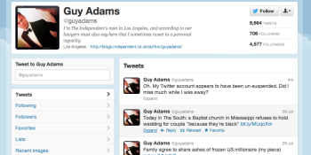 NBC hater Guy Adam’s Twitter account re-instated