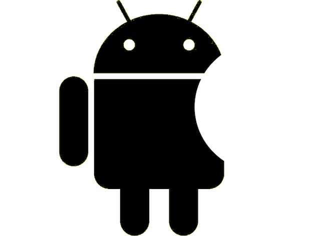 Android logo looks like Apple logo