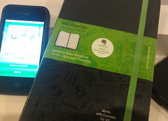 Evernote's new iOS app is designed to work with Moleskine's new Evernote notebook