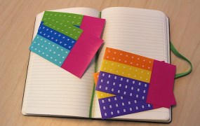 Evernote Smart Notebook comes with four sheets of stickers