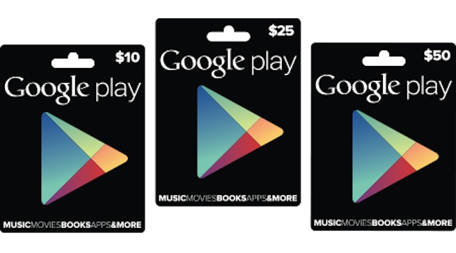 Google Play Gift Cards