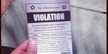 Tripl’s genius guerrilla marketing idea: fake parking tickets at Y Combinator’s demo day