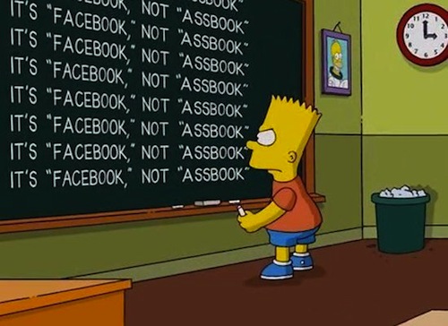 Simpsons Facebook