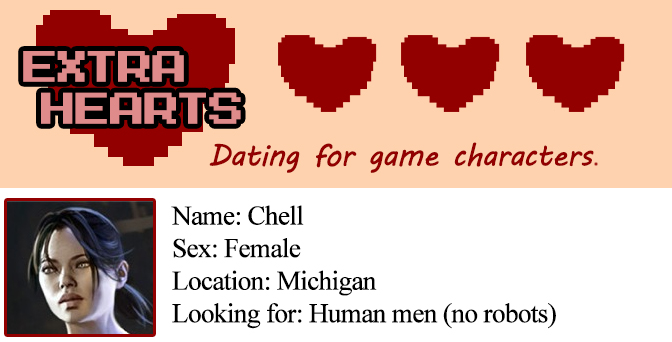 Chell's dating profile