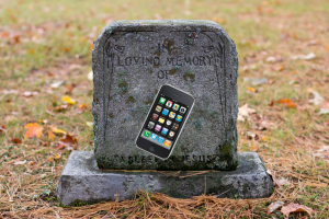 Not exactly the state of the art anymore -- Apple's iPhone 3GS.