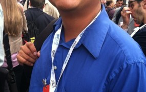 Dean Takahashi at the Apple iPhone 5 event