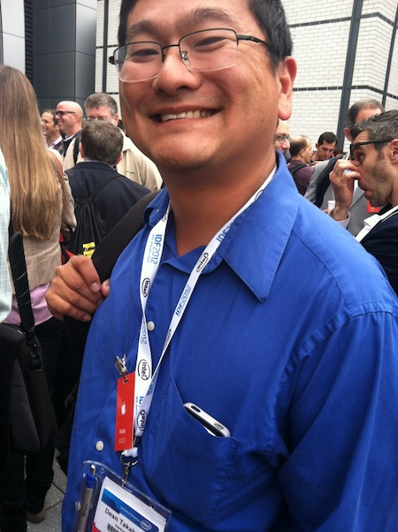 Dean Takahashi at the Apple iPhone 5 event
