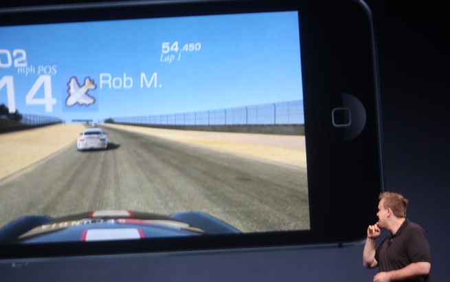 EA Real Racing demo on the iPhone 5