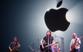 The Foo Fighters perform at Apple's iPhone 5 press event September 12, 2012