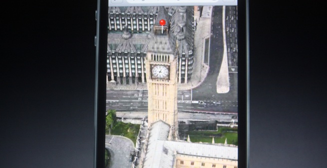 The awesome looking flyover view in Apple's new iPhone maps app on iOS 6