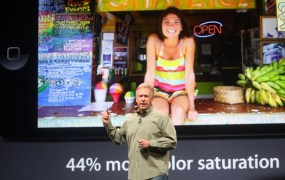 Apple executive Phil Schiller at the iPhone 5 announcement