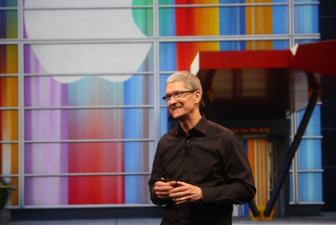 Tim Cook at Apple's iPhone 5 launch event September 12, 2012