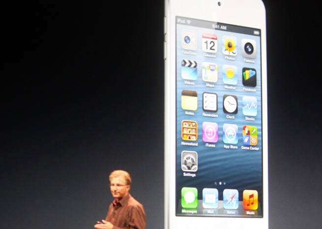 Apple's new iPod Touch, announced September 12, 2012