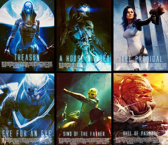 Mass Effect 2 character posters