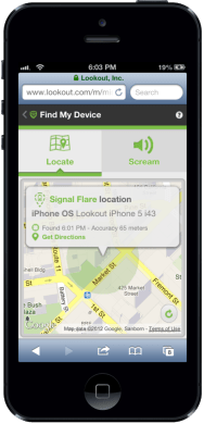 Lookout Signal Flare iOS