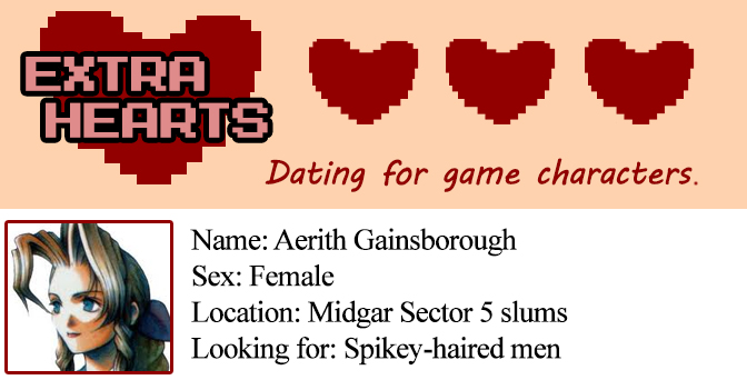 Extra Hearts: Aerith profile
