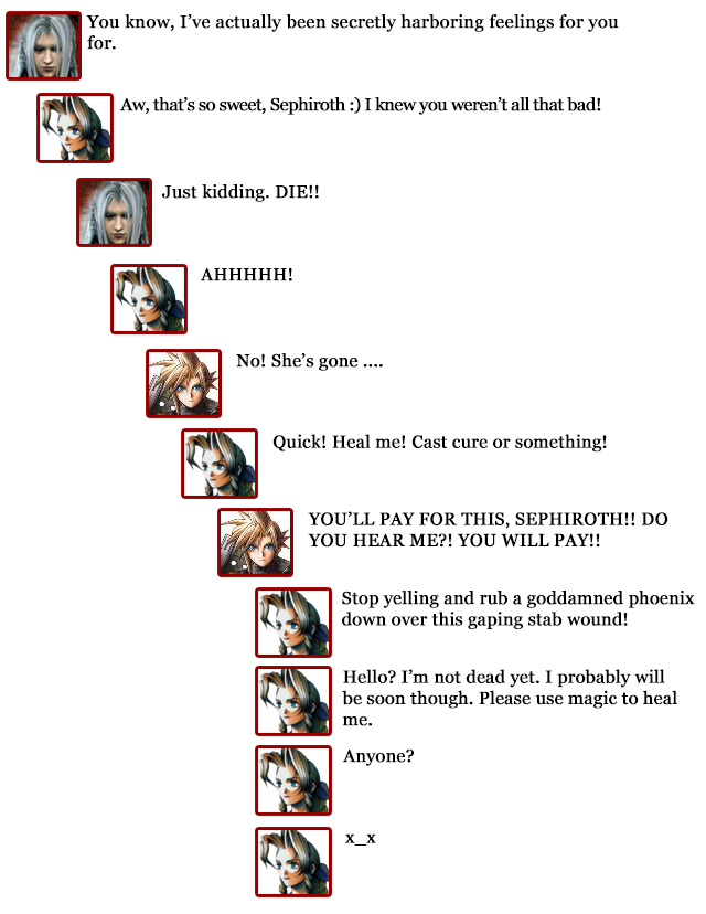 Extra Hearts: Aerith comments