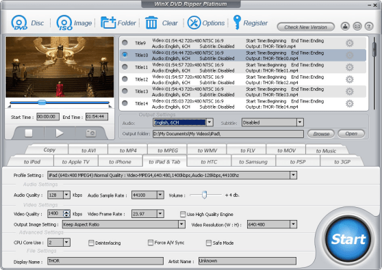 WinX DVD Ripper Platinum, from Digiarty software