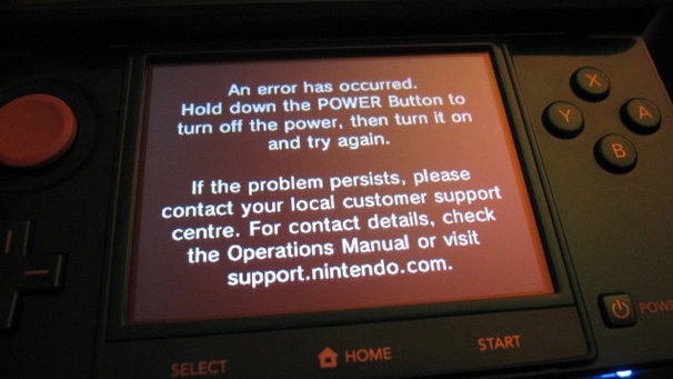 3DS black screen of death
