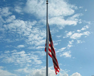 flag half staff small