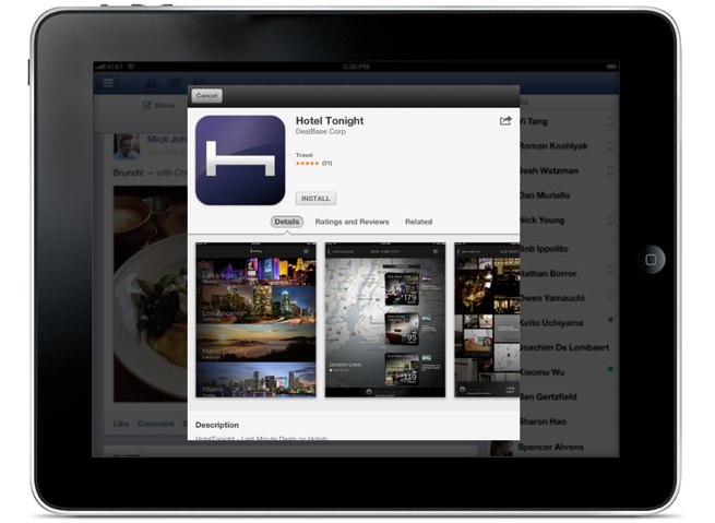 facebook app install ad ios