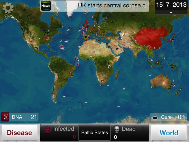 Plague, Inc. Global Map