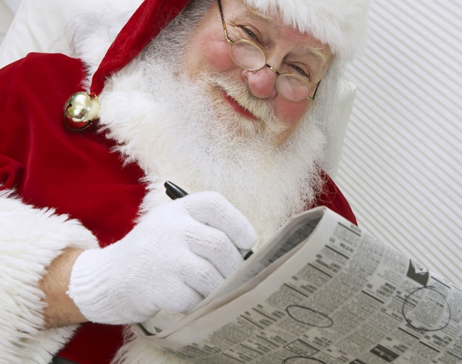 Santa newspaper