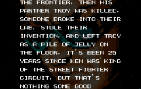 Ken fights aliens in space (Street Fighter 2010: The Final Fight)