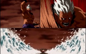 Akuma channels Moses (SNK vs. Capcom: SVC Chaos)