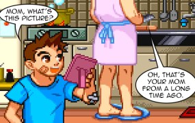 Sakura's son looks familiar (Marvel Super Heroes vs. Street Fighter)