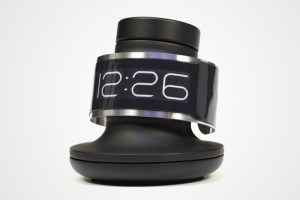 The CST-01 on its charging station