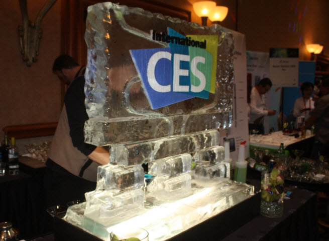 CES ice sculpture