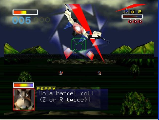 Peppy: "Do a barrel roll!"