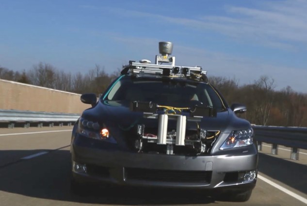 Lexus self-driving car