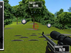 NRA: Practice Range is an iPhone and iPad app that simulates target practice