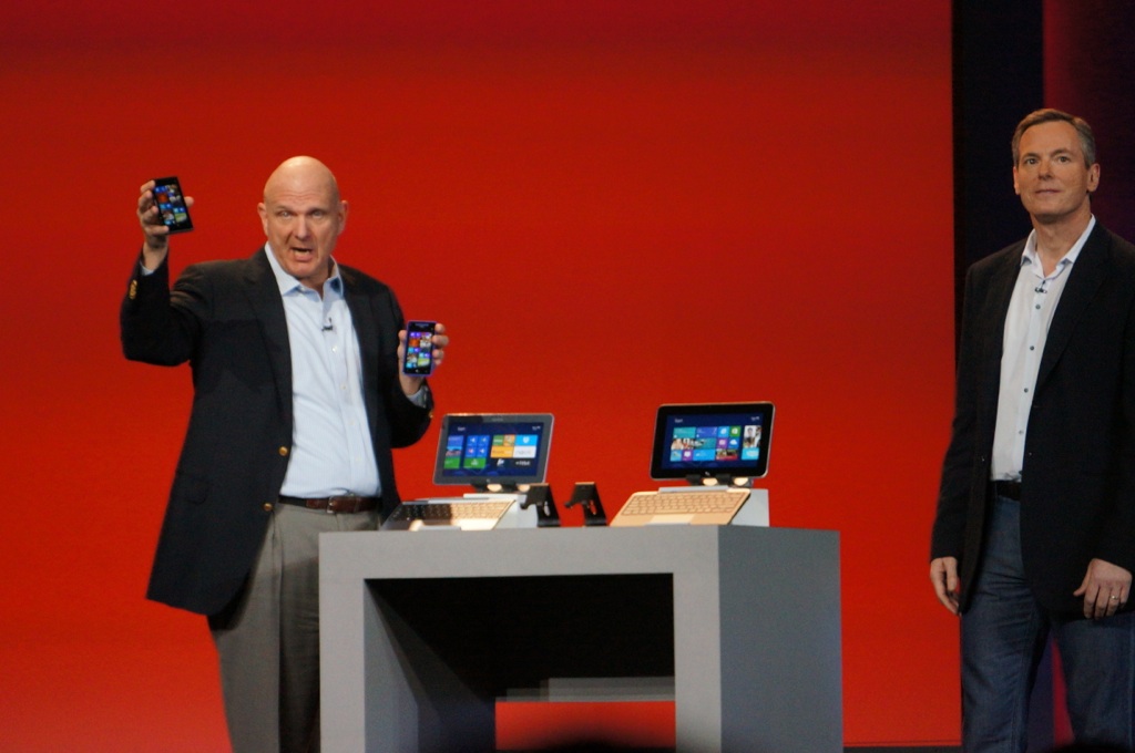 Steve Ballmer at Qualcom CEO Paul Jacobs' CES keynote