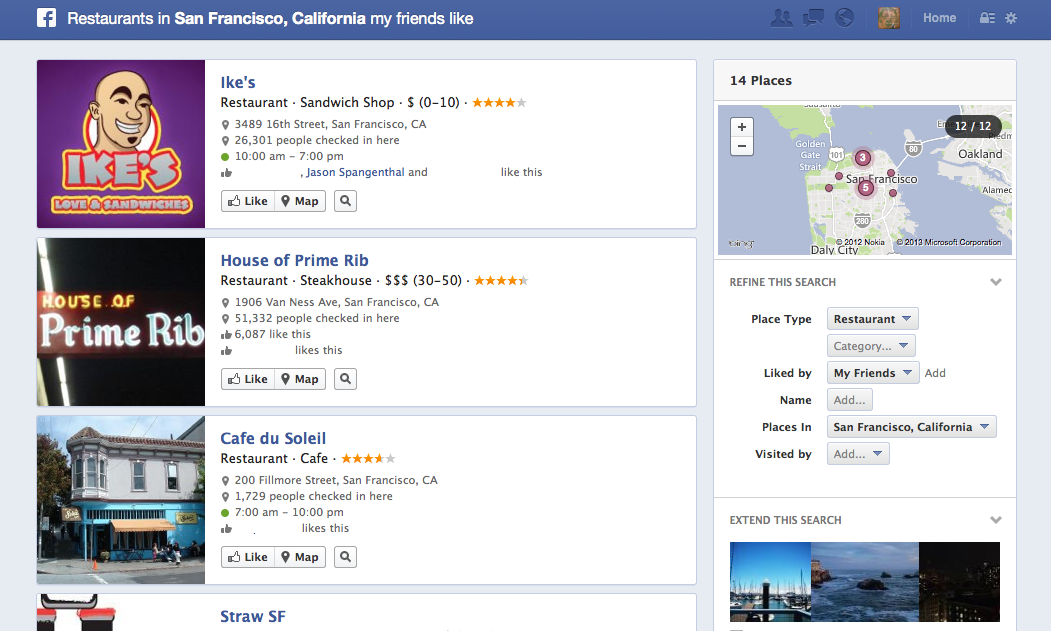 Facebook Graph Search