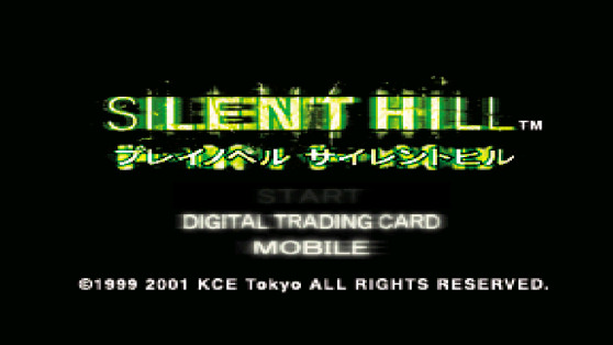 Silent Hill Play Novel start screen