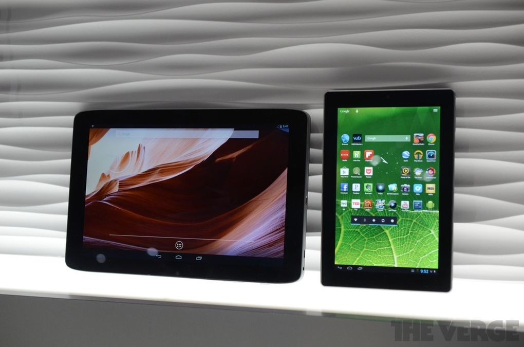 vizio 10 inch 7inch Android tablets