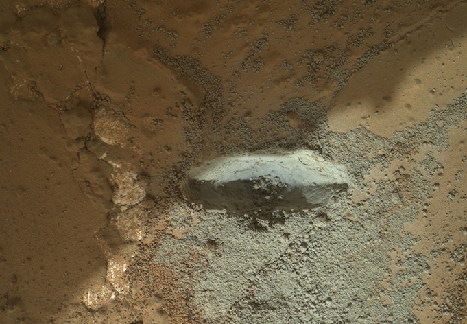 mars rover curiosity rock drill