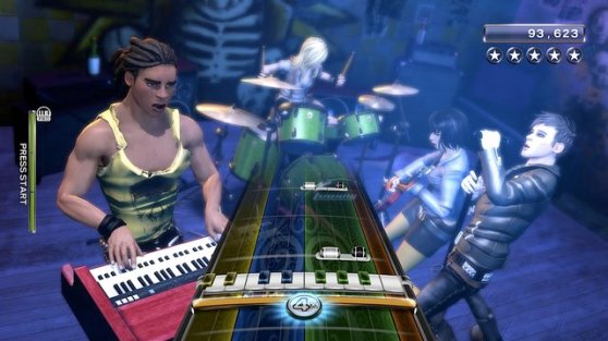 Rock Band 3 screen