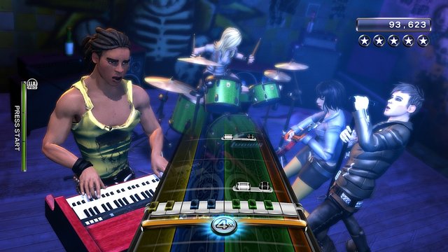 Rock Band 3 screen