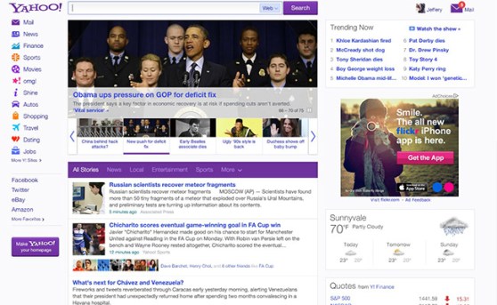 Yahoo-homepage