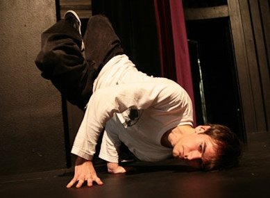 Photo of me breakdancing