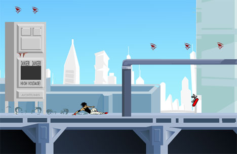 Mirror's edge awesome 2d game